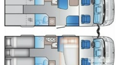 Ittercampers – 6p Sun Living semi-integrated from 2022