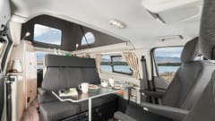 Luxury and complete bus camper - Ford Nugget Westfalia with lifting roof