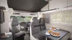 HSN – Swift semi-geïntegreerde camper met 5 slaapplaatsen vanaf 2025