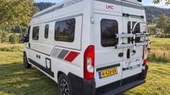 Luxury LMC campervan for two with automatic transmission, e-bikes, and off-grid freedom
