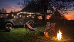 W R A N G L E R . – Jeep Wrangler Rubicon avec remorque tout-terrain en option RS Camp ES-3 (<750 kg)