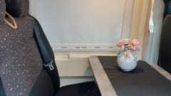 Nice Pössl camper van with comfortable bed