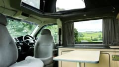 Cedric – T5 Campervan with Pop-Top, Rocknroll bed and Swivel Seats