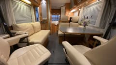 Hymer B654 – Hymer integrated 4p luxury model