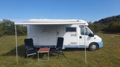 Compact Family Camper. Off grid. Optional baby bed and bicycle carrier.