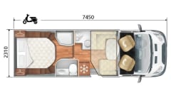 Luxuriously equipped 4-person Chausson