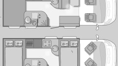 4-5 person Adria Coral S-680 SP