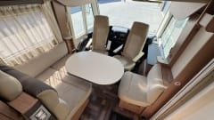 Knaus semi-integrated motorhome for 4 people
