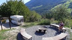 Bloemen camper – 3p Dethleffs alcove uit 1995