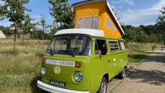 Beautiful vintage Volkswagen T2 camper from 1976