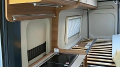 Luxury CARADO VLOW (Hymer) with E-bike lift. Automatic, 150HP