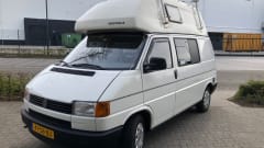 Road trip - VW T4 California with fixed sleeping roof