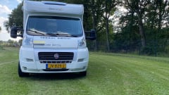 Beautiful 4 person semi-integral camper