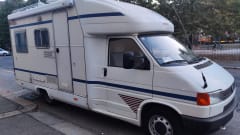 Semi integral camper
