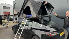 Tesla Camper – Tesla mini camper (model 3 with roof tent, great travel and freedom)