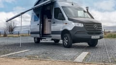 Miss Daisy (Dog Friendly) Discount available on bookings two weeks or more.  – 4 berth Mercedes-Benz campervan (SALE ON)