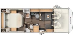 15/22 – Spacious family camper with 6 sleeping places!