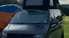ON BEACH – 4 berth Volkswagen campervan 2015