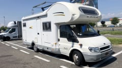 Laika X695 motorhome with garage