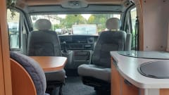 Comfortable Knaus semi-integrated