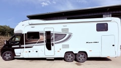 Swift semi-integrale caravan met 6 slaapplaatsen, vanaf 2018.