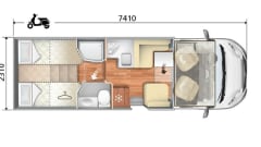 Roller Team Granduca 284 M – luxury alcove mobile home (Automatic!)