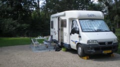 Dinghy  – Very neat and cozy camper for 2 people with sufficient storage space.