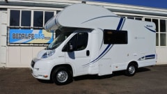 Widely equipped 4p Fiat Dethleffs with double bed, bunk bed.