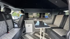 4 berth Volkswagen campervan aircon and parking heater