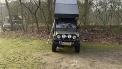 𝗘𝗹 𝗠𝗮𝘁𝗲𝗿𝗱𝗼𝗿 – El Materdor – Daihatsu F20 mit Dachzelt – Jeep aus dem Jahr 1980 🏔️🏕️🌌