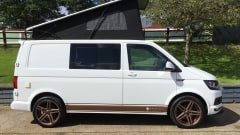4 berth Volkswagen Transporter Campervan With Pop Top  from 2016