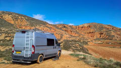Adventurous camper van with on-board cinema and "Stealth Mode"