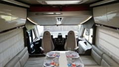 Luxurious family camper with a great sense of space and great travel comfort