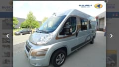Compact Pössl 2Win factory-built bus camper (dog allowed)
