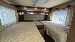 Knaus semi-integrated motorhome for 4 people