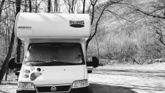 Campervan with sloping ceilings