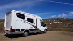 Going to the sun with our luxurious compact camper?