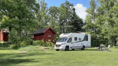 Enjoy comfort and freedom with this new semi-integrated camper