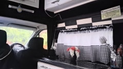 VIV – Geruite campervan met 2 slaapplaatsen uit 2004