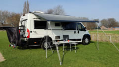 Luxury Pössl bus camper 640 with length beds