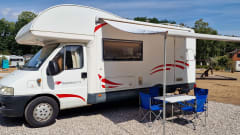 Ellis – Fiat Alcove met 4 slaapplaatsen uit 2004