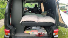 4p Volkswagen campervan with lifting roof tent