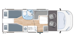 Heerlijke complete 2+2 Chausson Fiat Ducato automaat uit 2021