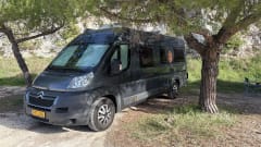 Bus camper with single length beds from 2014