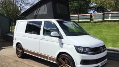4 berth Volkswagen Transporter Campervan With Pop Top  from 2016