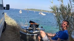 Campino – Camper with e-motorcycle + Stand up Paddle -30% discount possible