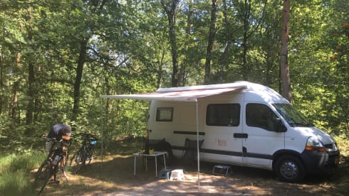 Ruth – Spacious, high 2p bus camper 