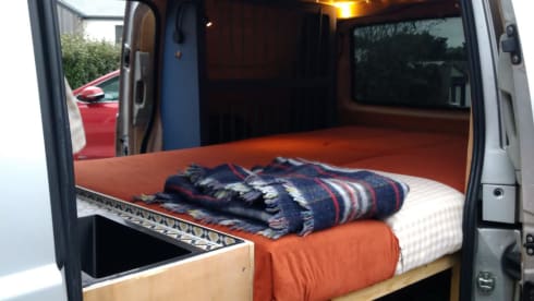 Sally – 2 berth Mercedes self-converted campervan, 2006