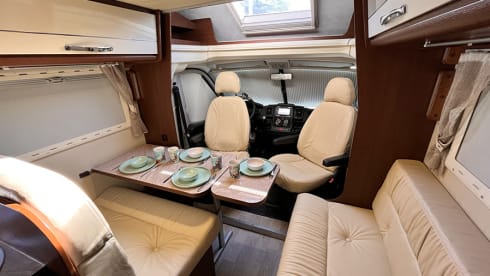 4 person Roller Team semi-integrated camper from 2014