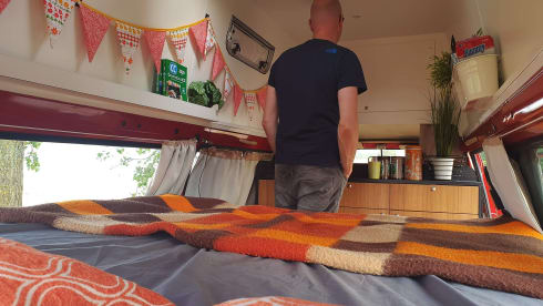 Super cool retro bus camper